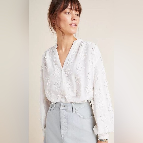 Anthropologie Seen Kept Worn Jeanette Blouse - Picture 1 of 16